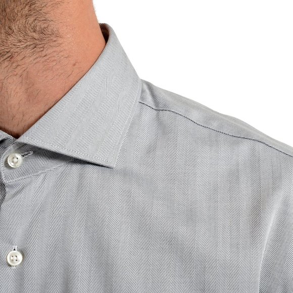 Hugo Boss Men's "C-Jason" Slim Striped Dress Shirt - Picture 6 of 8